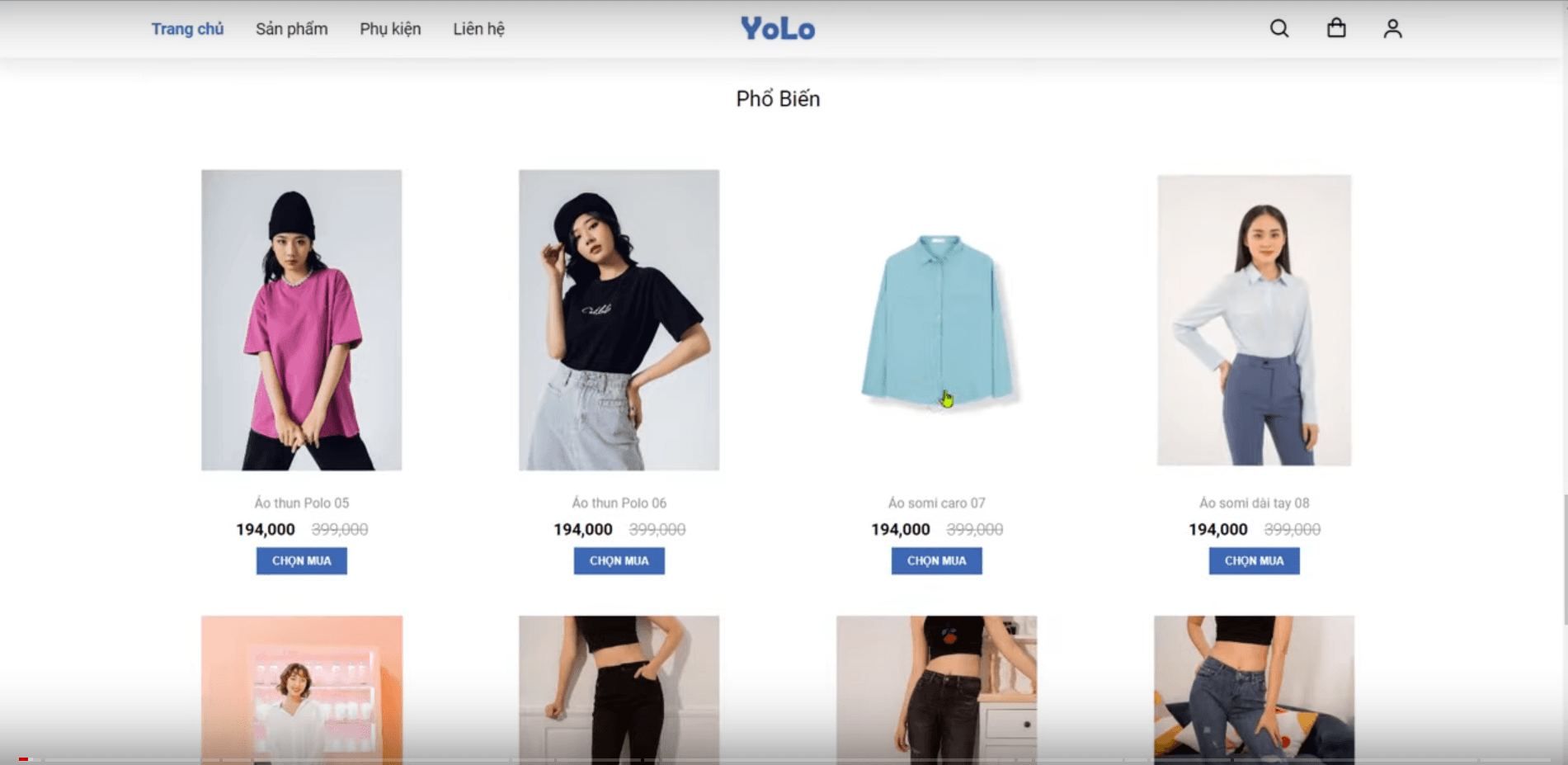 Ecommerce website (ongoing)