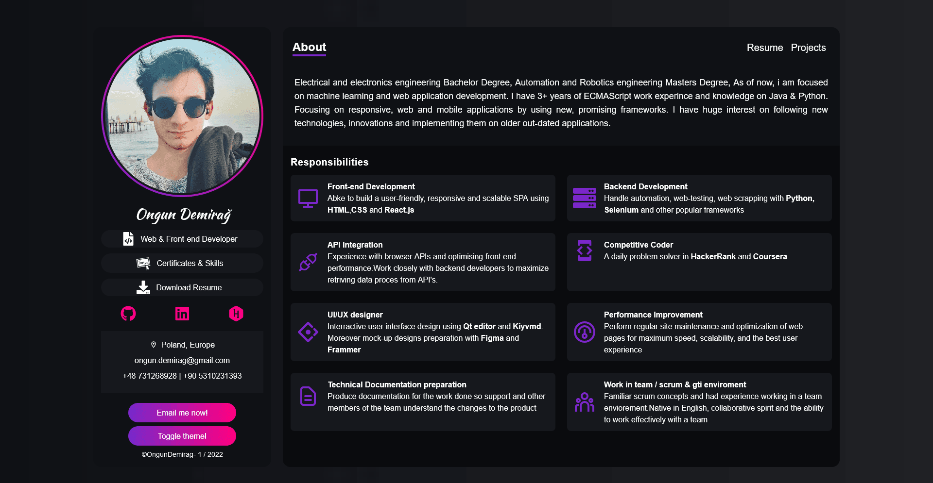 Personal website