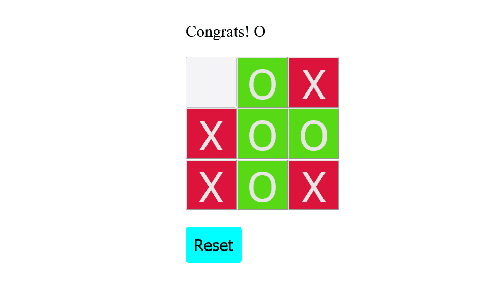 Tic Tac Toe Game